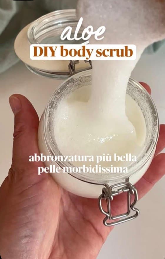 Scrub corpo fai da te all'aloe vera